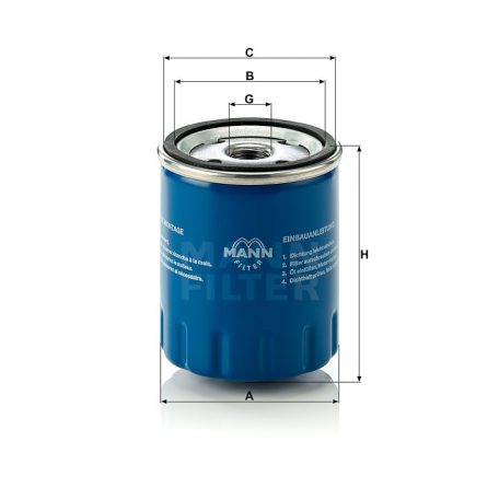 Mann-Filter W712/15 Olajszűrő