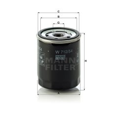 Mann-Filter W712/54 Olajszűrő
