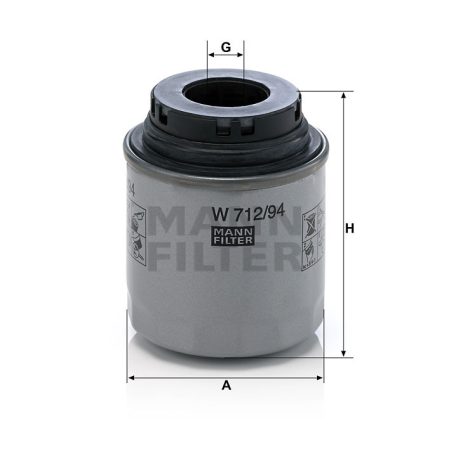 Mann-Filter W712/94 Olajszűrő