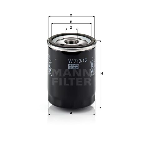 Mann-Filter W713/16 Olajszűrő