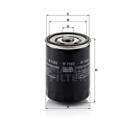 Mann-Filter W718/2 Olajszűrő