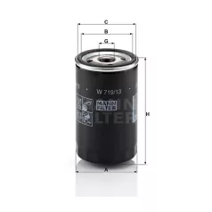 Mann-Filter W719/13 Olajszűrő