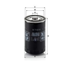 Mann-Filter W719/14 Olajszűrő