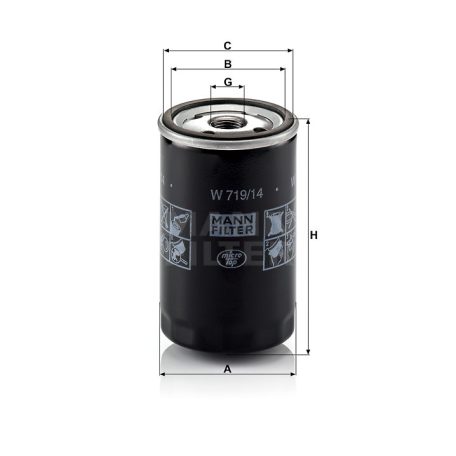 Mann-Filter W719/14 Olajszűrő
