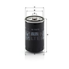 Mann-Filter W719/15 Olajszűrő