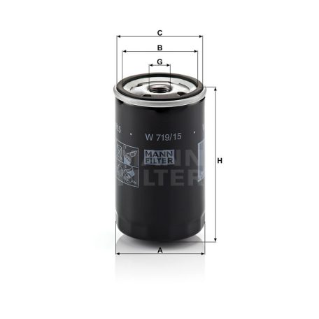 Mann-Filter W719/15 Olajszűrő