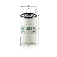 Mann-Filter W719/27 Olajszűrő