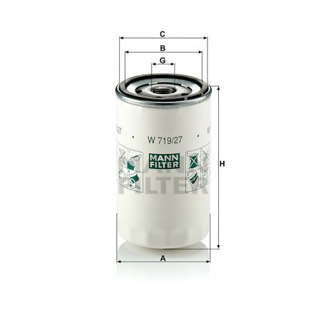 Mann-Filter W719/27 Olajszűrő