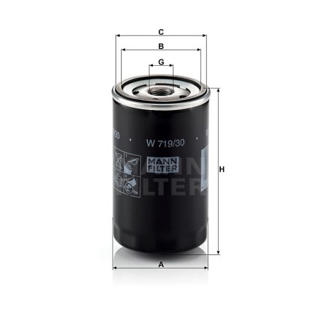 Mann-Filter W719/30 Olajszűrő