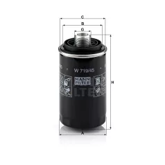 Mann-Filter W719/45 Olajszűrő