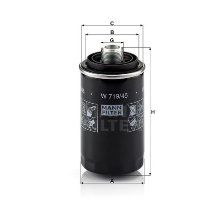 Mann-Filter W719/45 Olajszűrő