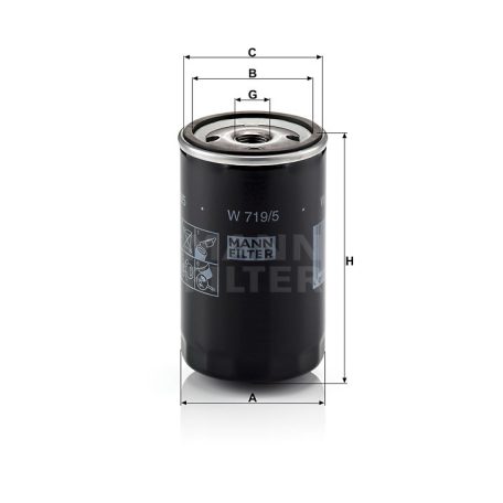 Mann-Filter W719/5 Olajszűrő