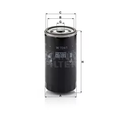 Mann-Filter W724/1 Olajszűrő