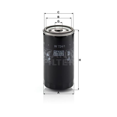 Mann-Filter W724/1 Olajszűrő