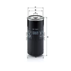 Mann-Filter W730/1 Olajszűrő