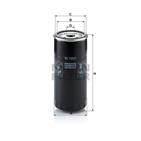 Mann-Filter W730/1 Olajszűrő
