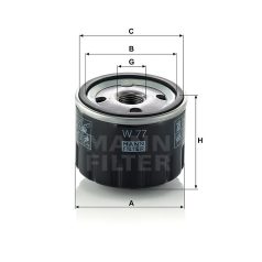 Mann-Filter W77 Olajszűrő
