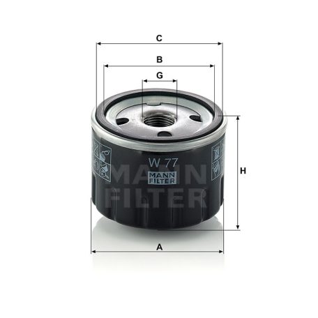 Mann-Filter W77 Olajszűrő