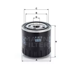 Mann-Filter W8013 Olajszűrő