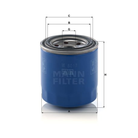 Mann-Filter W8017 Olajszűrő