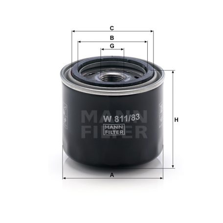 Mann-Filter W811/83 Olajszűrő