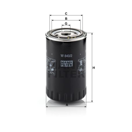 Mann-Filter W840/2 Olajszűrő