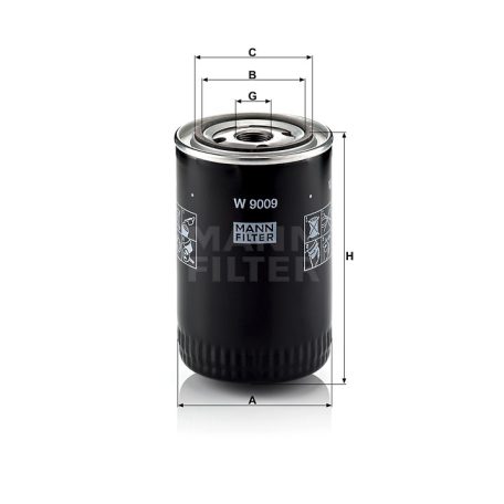 Mann-Filter W9009 Olajszűrő