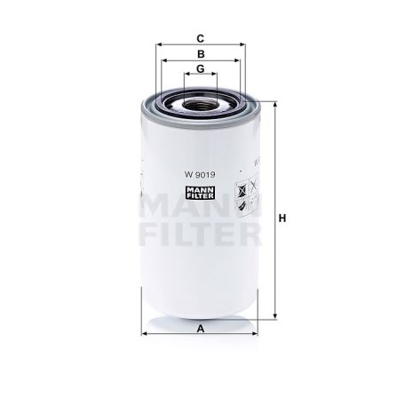 Mann-Filter W9019 Olajszűrő