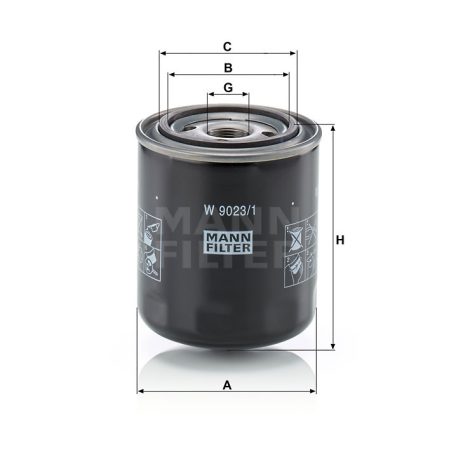 Mann-Filter W9023/1 Olajszűrő