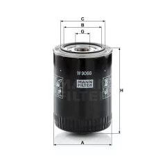 Mann-Filter W9066 Olajszűrő