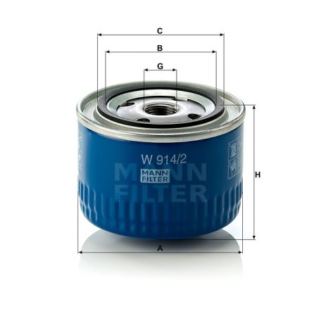 Mann-Filter W914/2 Olajszűrő