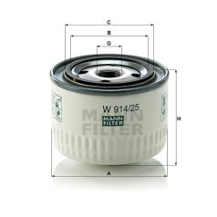 Mann-Filter W914/25 Olajszűrő