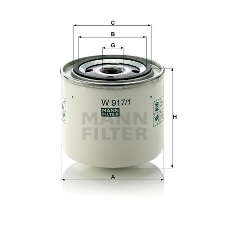 Mann-Filter W917/1 Olajszűrő