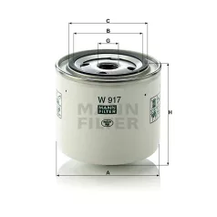 Mann-Filter W917 Olajszűrő