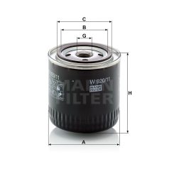 Mann-Filter W920/11 Olajszűrő