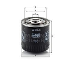 Mann-Filter W920/14 Olajszűrő