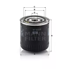 Mann-Filter W920/6 Olajszűrő
