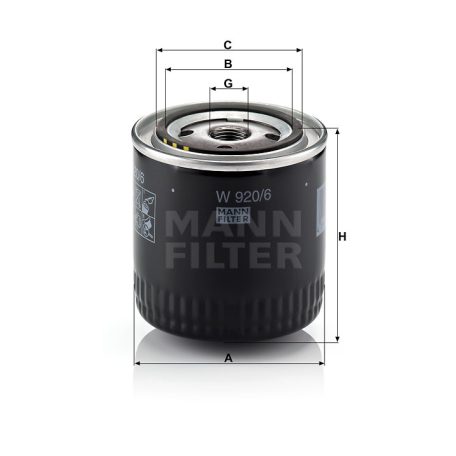 Mann-Filter W920/6 Olajszűrő