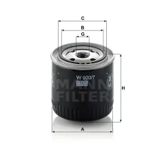 Mann-Filter W920/7 Olajszűrő