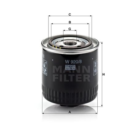 Mann-Filter W920/8 Olajszűrő