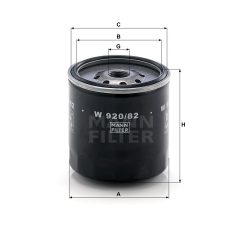 Mann-Filter W920/82 Olajszűrő