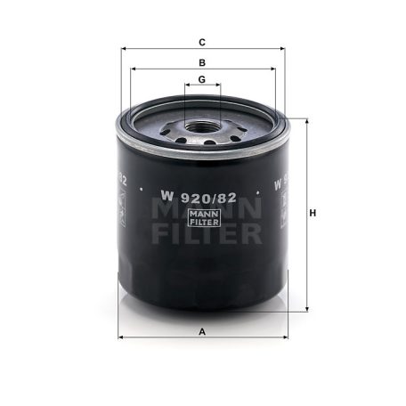 Mann-Filter W920/82 Olajszűrő