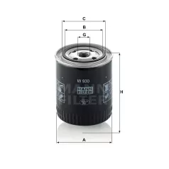 Mann-Filter W930 Olajszűrő