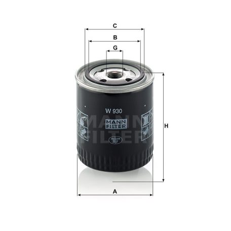 Mann-Filter W930 Olajszűrő