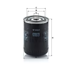 Mann-Filter W933/1 Olajszűrő