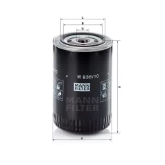Mann-Filter W936/10 Olajszűrő