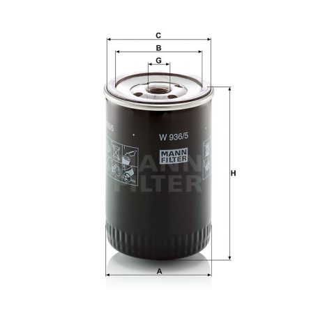 Mann-Filter W936/5 Olajszűrő