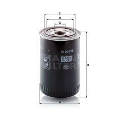 Mann-Filter W940/18 Olajszűrő
