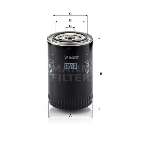 Mann-Filter W940/21 Olajszűrő