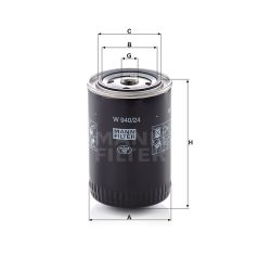 Mann-Filter W940/24 Olajszűrő